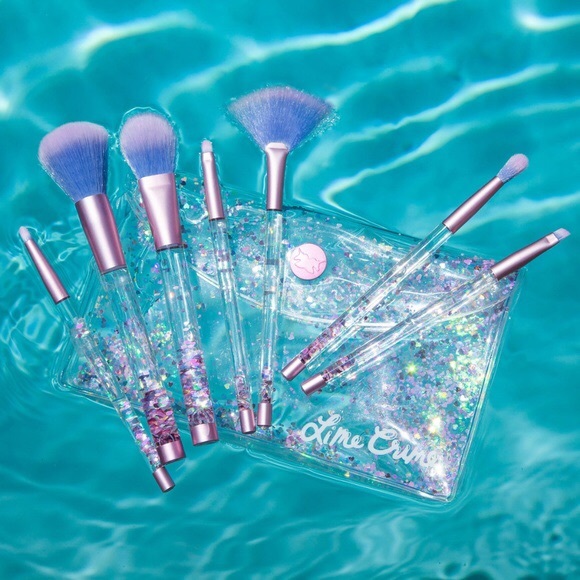 Lime Crime Aquarium Liquid Glitter Make Up Brushes - Picture 1 of 6